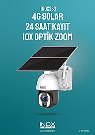 ÖZKAM KAMERA INOX-233 3 MP Full HD 4G Solar Panelli Sim Kartlı IP Kamera