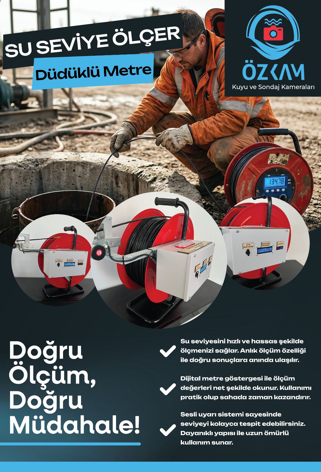 Düdükle Metre Su Seviye Ölçer